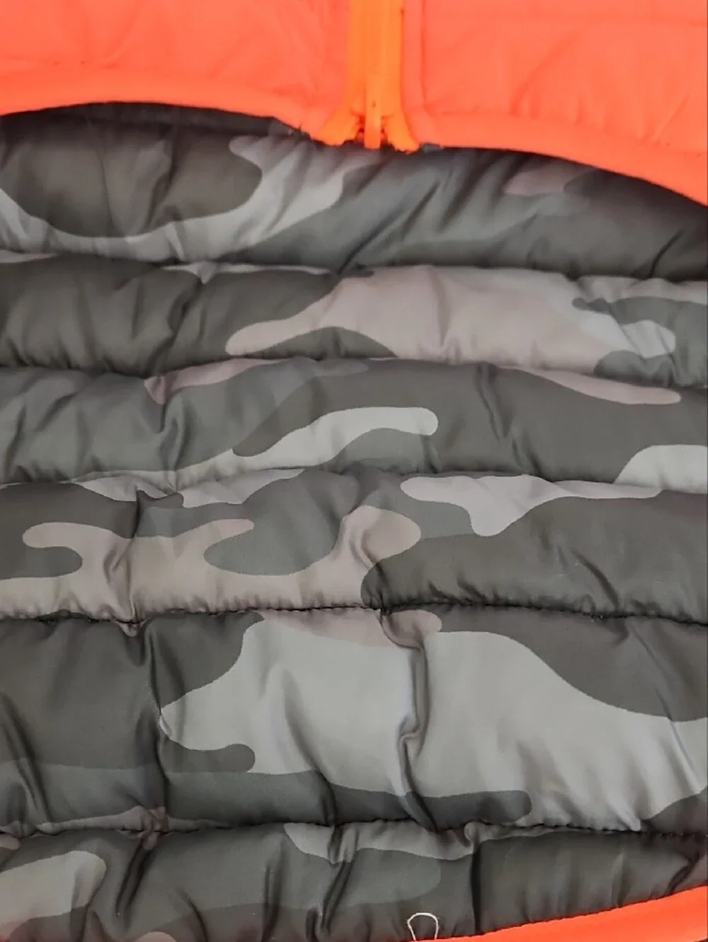 NWT Orange Quilted Dog Reversible Vest Size XL